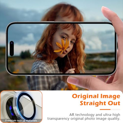 imluckies for iPhone 16 Pro - iPhone 16 Pro Max Camera Lens Protector, AR+AF Tempered Glass, 9H Ultra-Tough Metal Individual Lens Cover, HD Clear Camera Accessories, Case Friendly - Natural Titanium - color: Natural Titanium