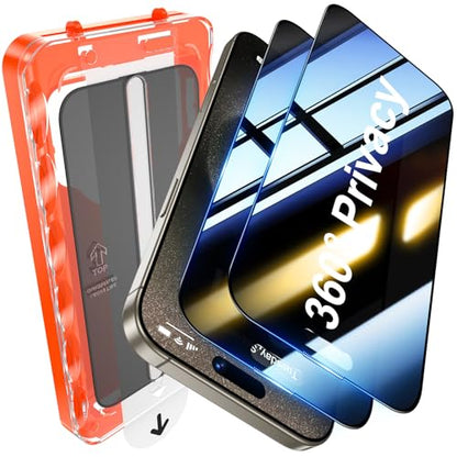 UniqueMe 360° Privacy Screen Protector for iPhone 15 Pro Max - 6.7 inch - size: 15 Pro Max 6.7 inch