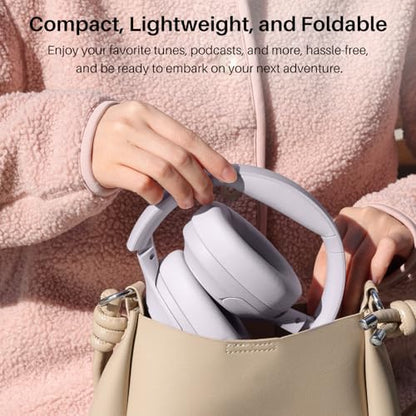TOZO Hybrid Active Noise Cancelling Headphones, Hi Res Audio - color: Purple