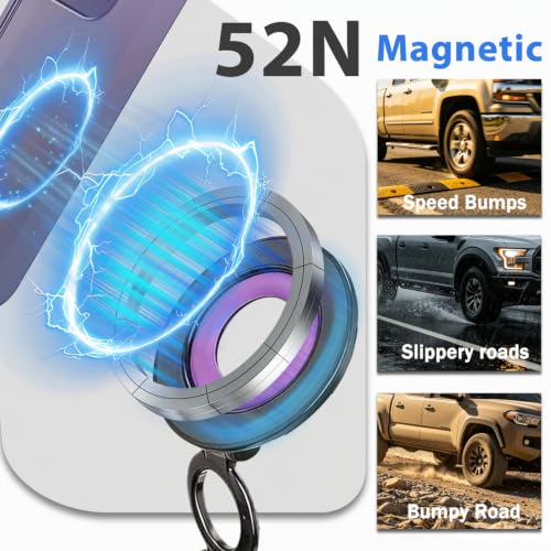 2026 Upgraded Car Phone Mount, 360° Adjustable Magnetic Anti-Slip Mat-Gray - size: Mat-Gray