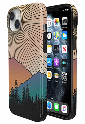Casely iPhone 15 Plus Case | Golden Hour | Mountain Sunset | Compatible with MagSafe | Classic Ultra Slim Design - color: Golden Hour | Mountain Sunset