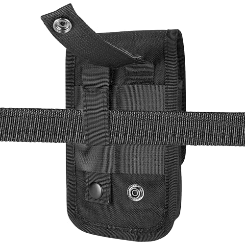Urvoix Dual Cell Phone Pouch, Tactical MOLLE Belt Holster for Two Phones | Dual-Pocket Utility Belt Phone Holder for Power Bank & Cards, Heavy Duty Nylon Phone Bag for iPhone 17 Pro Max/16 Pro/15 Plus - color: Dual Bag