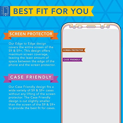 ArmorSuit [2 Pack] MilitaryShield [Case Friendly] Screen Protector Designed for Samsung Galaxy S9 - HD Clear Film - size: 5.8 Inch