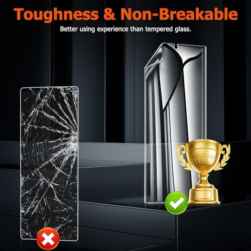 LYWHL 3 Pack Screen Protector for Samsung Galaxy S24 Ultra, Durable Flexible TPU Hydrogel Film, Full Edge Coverage Protection Anti-Scratch Shock-Resistant, Sensitive Touch & Fingerprint Unlock - size: 6.8 inch - Samsung Galaxy S24 Ultra