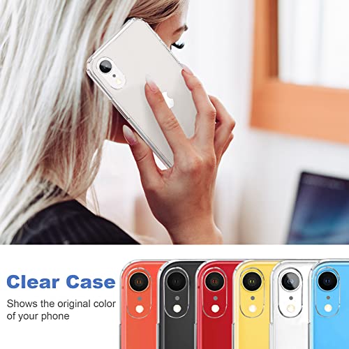 JJGoo Compatible with iPhone XR Case Clear Soft Transparent Shockproof Protective Slim Thin Bumper Phone Cover for XR - 6.1 inch - color: Clear