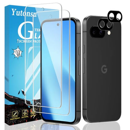 2 Pack Tempered Glass Screen Protector for Google Pixel 9a 6.3-Inch - size: Google Pixel 9a 6.3-inch
