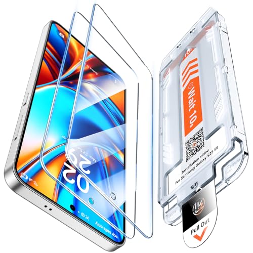 LK 2 Pack for Samsung Galaxy S25 FE Screen Protector [Auto-Dust Removal] - size: Galaxy S25 FE-6.7inch