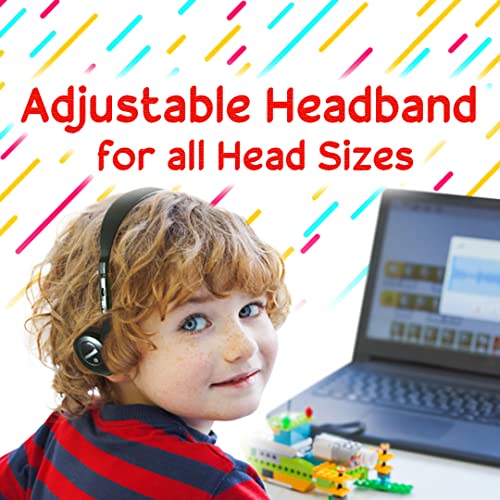 Maxell - 190319 Stereo Headphones - 3.5mm Cord with 6-Foot Length - Soft Padded Ear Cushions, Adjustable Headband for Comfort - Sleek, Lightweight, Wired for Reliable Connection – Black (Pack of 6) - size: 6 Pack
