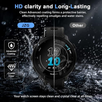 6-Pack HD Tempered Glass Screen Protector for Garmin Forerunner 55 - size: For Garmin Forerunner 55 1.65 Inch