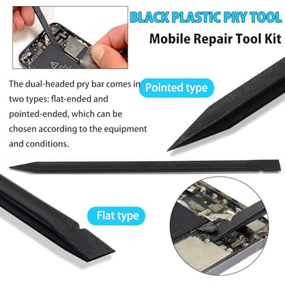 Spudger Pry Tool Kit 14 Piece Opening Tool, Plastic & Metal Spudger Tool Kit, Ultra-Thin Prying & Open Tool for Phone, Laptop, Pad, Cell Phone, Tablet, Computer, Electronics Repair