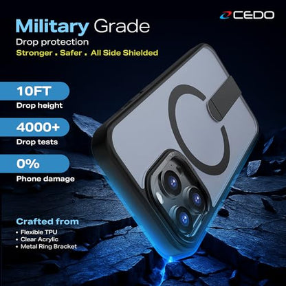 CEDO Magnetic Kickstand Case for iPhone 14 Pro Max, MagSafe Compatible - size: iPhone 14 Pro Max