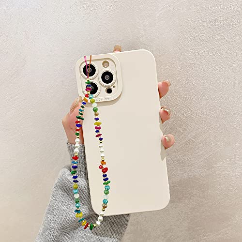 6PCS Beaded Phone Charms Strap Fruit Star Faux Pearl Rainbow Beads Phone Chains Beaded Lanyard for Camera Key Wallet Valentines Day Gifts for Her Women - style: Style3-4