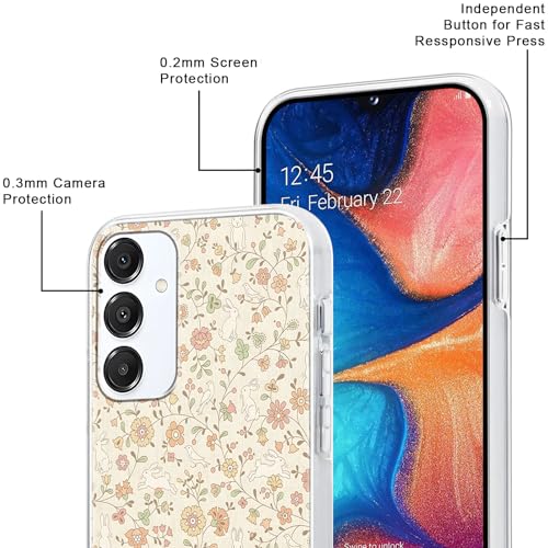 Case for Samsung Galaxy A15 5G, Clear, 2 Pack - color: Flower Bunny, size: Samsung Galaxy A15 5G