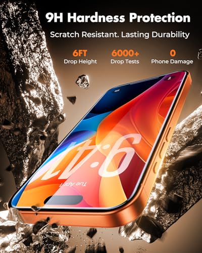 UNBREAKcable 2-Pack Screen Protector for iPhone 17 Pro Max Tempered Glass - size: iPhone 17 Pro Max