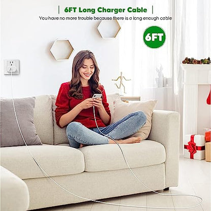 iPhone Charger Fast Charging,[Apple MFi Certified] 2 Pack Apple USB Charger - size: 2Pack 6Feet