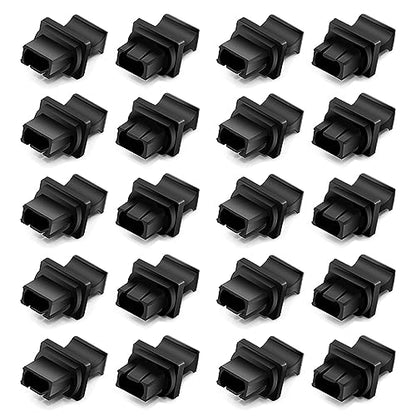QSFP Dust Cover 40G QSFP+ 100G QSFP28 Fiber Optic Dust Caps Suitable for MPO or MTP Optical Module Port,Black Silicone, 20pc - size: For 20pcs, style: For QSFP+ QSFP28 MPO or MTP