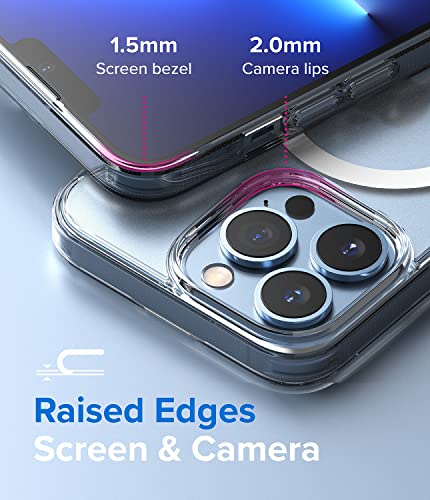 Ringke for iPhone 13 Pro Case [Fusion Magnetic Matte Clear] | Compatible with MagSafe, Oil & Dirt Resistant, Anti-Fingerprint Technology Prevents Oily Smudges, Feels Velvety Soft - size: iPhone 13 Pro