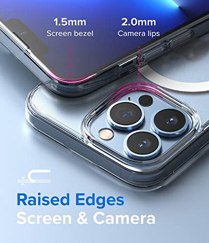 Ringke for iPhone 13 Pro Case [Fusion Magnetic Matte Clear] | Compatible with MagSafe, Oil & Dirt Resistant, Anti-Fingerprint Technology Prevents Oily Smudges, Feels Velvety Soft - size: iPhone 13 Pro