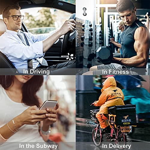 Open Ear Headphones Bluetooth Single Bone Conduction Wireless Earbuds with Earhooks Microphone Earphones Waterproof Long Battery Life Earpiece for Workout Running Sports Cycling Gym Android iOS Blue - color: Blue
