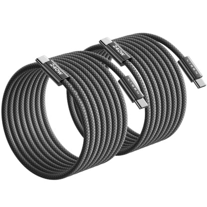 LISEN 240W USB C to USB C Cable, PS/2 Charging Cable (10FT+10FT) - color: Black, size: 10FT+10FT