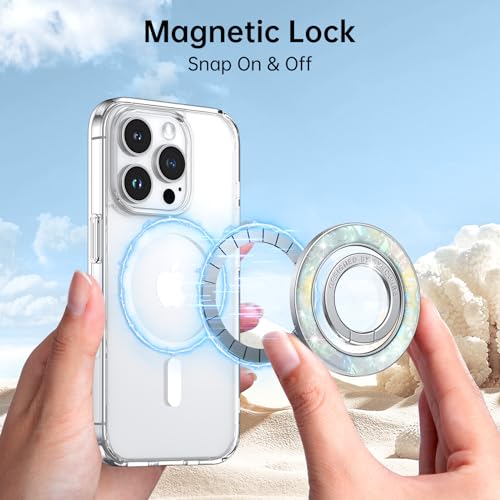 Syncwire Magnetic Phone Grip for MagSafe,Sparkle Ring Holder,Pearly Luster - color: Pearly Luster