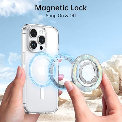 Syncwire Magnetic Phone Grip for MagSafe,Sparkle Ring Holder,Pearly Luster - color: Pearly Luster