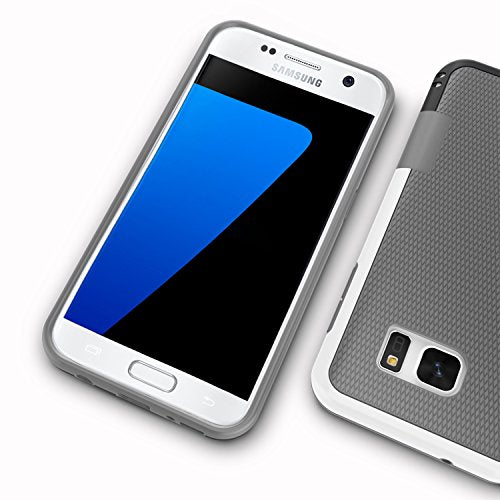 Galaxy S7 Edge Case, Jeylly One-Piece Ultra Slim 3 Color Impact Anti-Slip Rugged Soft TPU Bumper Shockproof Protective Case Cover Shell for Samsung Galaxy S7 Edge S VII Edge G935 - Light Grey | One-Piece Slim 3 Color Impact Anti-Slip Rugged Soft TPU Bumpe