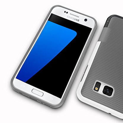 Galaxy S7 Edge Case, Jeylly One-Piece Ultra Slim 3 Color Impact Anti-Slip Rugged Soft TPU Bumper Shockproof Protective Case Cover Shell for Samsung Galaxy S7 Edge S VII Edge G935 - Light Grey | One-Piece Slim 3 Color Impact Anti-Slip Rugged Soft TPU Bumpe