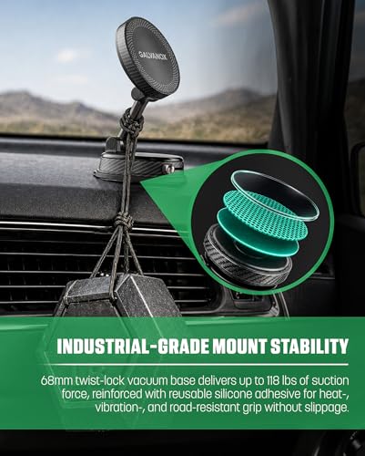 Galvanox™ X8-PRO Vacuum Suction Car Mount Wireless Charger for Samsung
