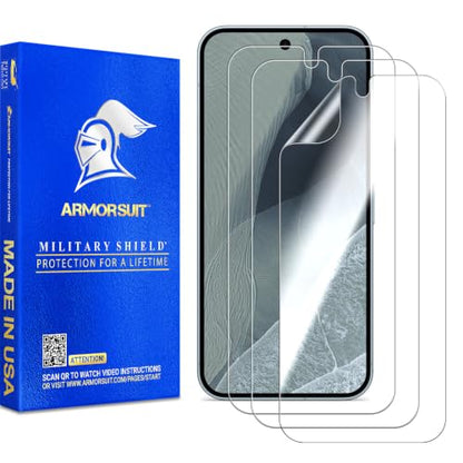 ArmorSuit 3 Pack for Google Pixel 11 Pro XL/Pixel 10 Pro XL/Pixel 9 Pro XL Screen Protector – Case Friendly, Fingerprint Unlock Supported, MilitaryShield HD Clear Film - Made in the USA
