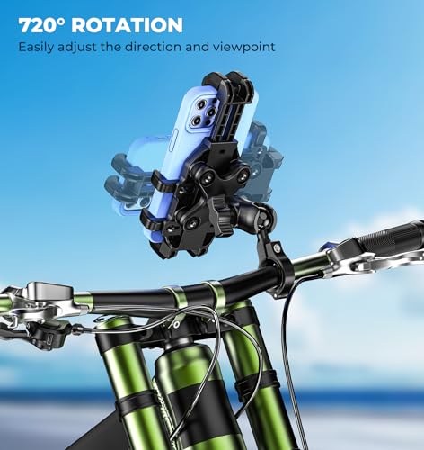 VAZESWIN Motorcycle Phone Mount Holder with Vibration Dampener