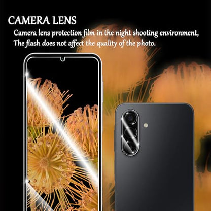 Galaxy A17 HD Clear Tempered Glass Screen Protector + Camera Lens Protectors, [2+2 Pack] [3D Glass] [Anti-Glare] [Bubble-Free] Screen Protector Glass For Samsung Galaxy A17 - size: Galaxy A17