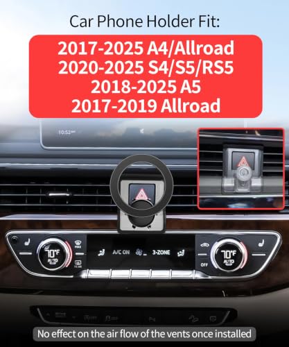 Car Phone Holder for 2017-2025 Audi A4/A4 Allroad/A5/S4/S5/RS5 Accessories