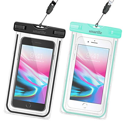 Waterproof Phone Case, 2 Pack IPX8 Waterproof Phone Pouch Holder Protector for iPhone 15 14 13 12 11 Pro Max XR XS SE, for Galaxy S24 23 21/Note/A,7”