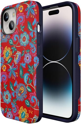 Casely iPhone 15 Plus Case | Painted Flowers | Frida Kahlo Floral | Bold Protective Design | Compatible with MagSafe - color: Frida Kahlo | Painted Flowers | Floral