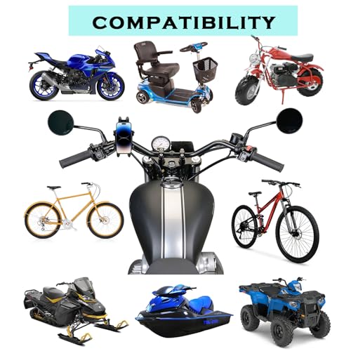 Motorcycle Phone Mount ATV 4 Wheeler Phone Holder Sturdy Hold Anti-theft