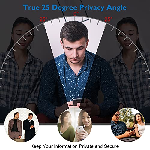 Esanik [3+2 Pack] Privacy Screen Protector for iPhone 14 Pro Max 6.7" Anti-Spy Tempered Glass + Camera Lens Protector, Installation Frame, 9H Hardness, Case Friendly, Easy Installation, Bubble Free