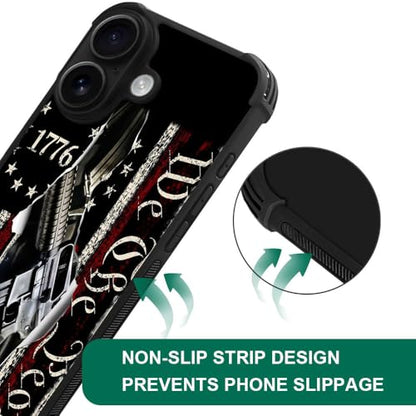 DJSOK Case for iPhone 17,Compatible with MagSafe,Anti-Scratch Shockproof Case,Classic American Flag 1776 We The People - color: Classic American Flag 1776 We The People, size: IPhone 17