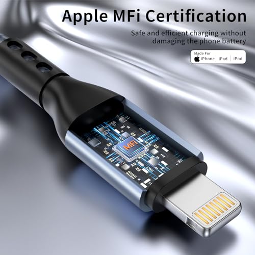 iPhone Charger 3pack 10FT Apple MFi Certified Lightning Cable