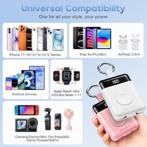 10000mAh Portable Charger,22.5W Power Bank& iWatch Charger,White - color: White, size: 10000mAh