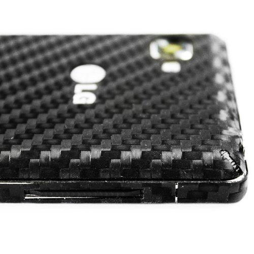Armorsuit MilitaryShield Black Carbon Fiber Skin Wrap Film + HD Clear Screen Protector for LG Optimus 4X HD - Anti-Bubble Film