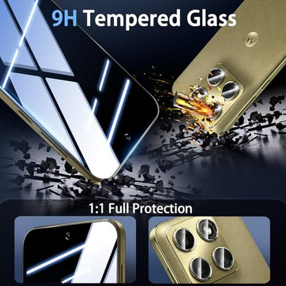 (3+2 Pack) for Motorola Moto Edge 2026 Privacy Screen Protector+ Camera Lens Protector,Anti-Spy Tempered Glass flim,9H Hardness,Anti-Scratch, Case Friendly, Bubble Free