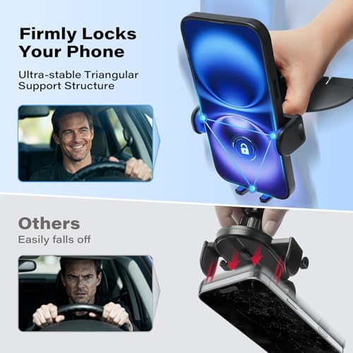 1Zero CD Phone Holder for Car, Easy One-Button Release CD Slot Phone Mount - style: Universal Clamp