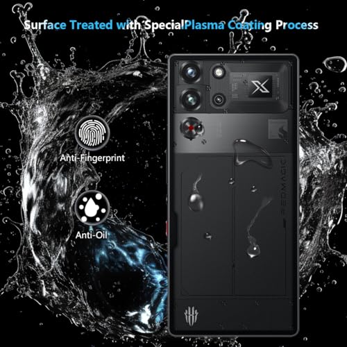 2 Pack Compatible with Nubia Red Magic 10 Pro/10 Pro+ Back screen protector Tempered Glass,9H Hardness, Anti-Scratch, HD Clear Film, easy to install,Case Friendly,Back Screen Protector - size: for Red Magic 10 Pro/10 Pro+