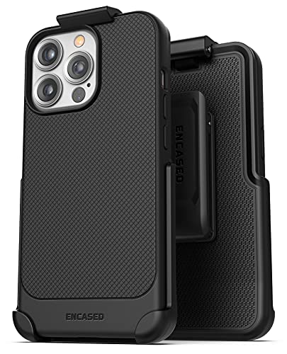 Encased Thin Armor Designed for iPhone 13 Pro Belt Clip Case, Slim Fit Phone Case with Holster (iPhone 13 Pro) - size: iPhone 13 Pro