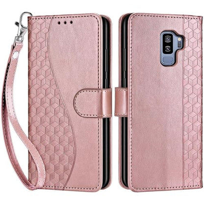 for Samsung Galaxy S9 Plus Wallet case, Rose Gold | 3 Card Holders, Kickstand, Shockproof TPU Shell, PU Leather, Magnetic Closure, Protective Flip Folio Cover, Women - color: 5