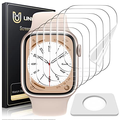 UniqueMe 6 Pack for Apple Watch 40mm SE 3/SE 2/SE Screen Protector - size: 40mm