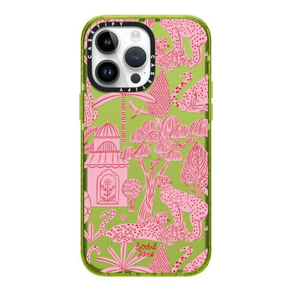 CASETiFY for iPhone 14 Pro Max Case - Impact | Slim Fit | 8.2 ft. 4x Military Grade Drop Protection | Cheetah Paradise Pink | Kiwi - color: Cheetah Paradise Pink