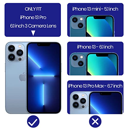 Matte Privacy Plastic Screen Protector Designed for iPhone 13 Pro (6.1") 2 Pack + Camera lens Protector 1 Pack, 2 Way Anti Spy Anti Glare Anti Fingerprint Film and Tempered Glass Camera Cover for Apple 13 Pro