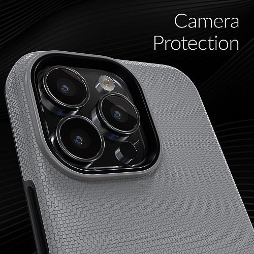 Crave Dual Guard for iPhone 15 Pro Max Case, Compatible with MagSafe Shockproof Protection Dual Layer Case for Apple iPhone 15 Pro Max (6.7") - Slate - color: Slate